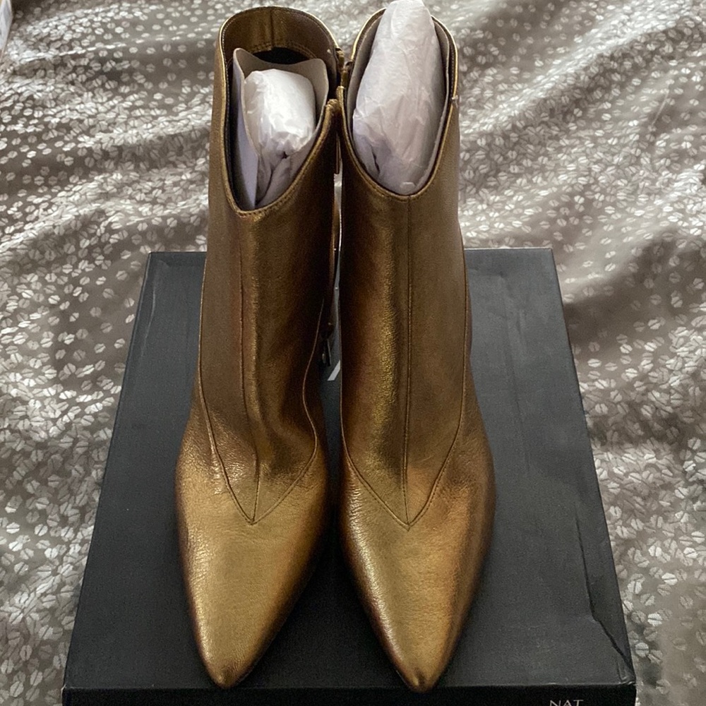 Naturalizer Gold Ankle Boots
